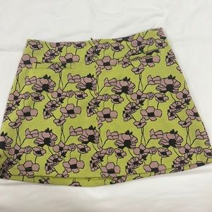 Zara Floral pattern mini skirt